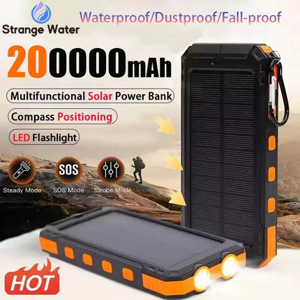 BANCO DE ENERGÍA SOLAR DE SUPERVIVENCIA + LINTERNA