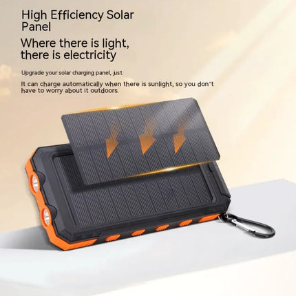 BANCO DE ENERGÍA SOLAR DE SUPERVIVENCIA + LINTERNA